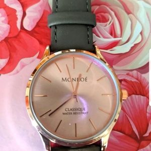 Monroe rose gold watch by Maestro